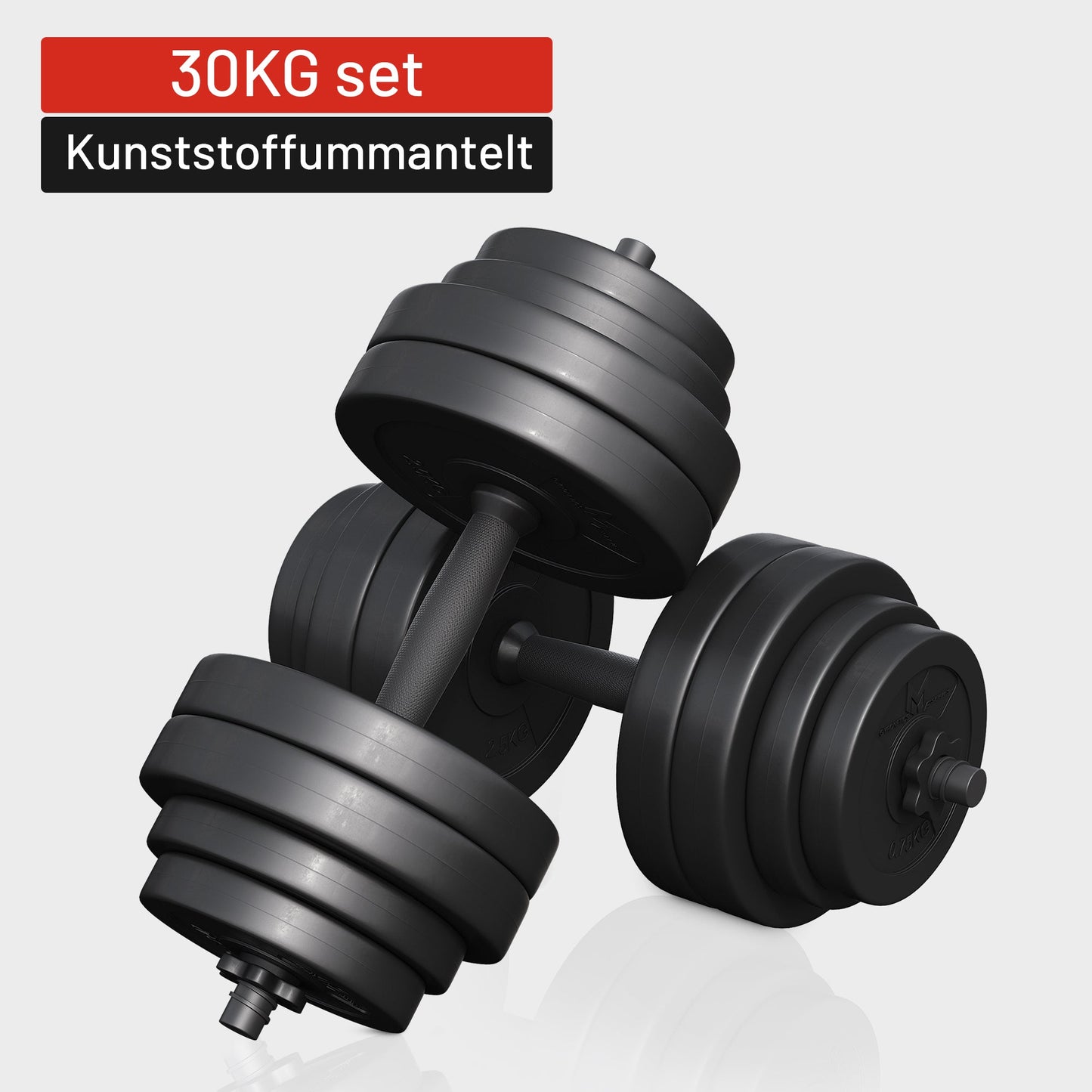 Set de gantere E-Series din plastic 30 kg 25 mm