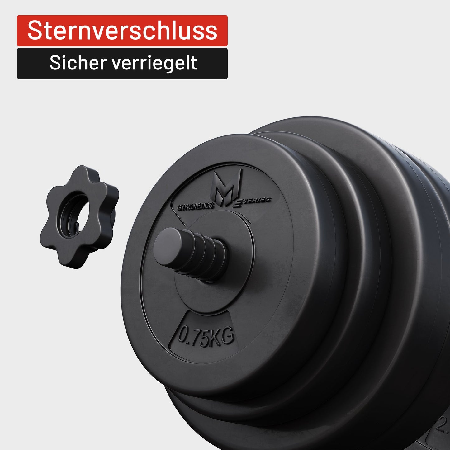 Set de gantere E-Series din plastic 30 kg 25 mm