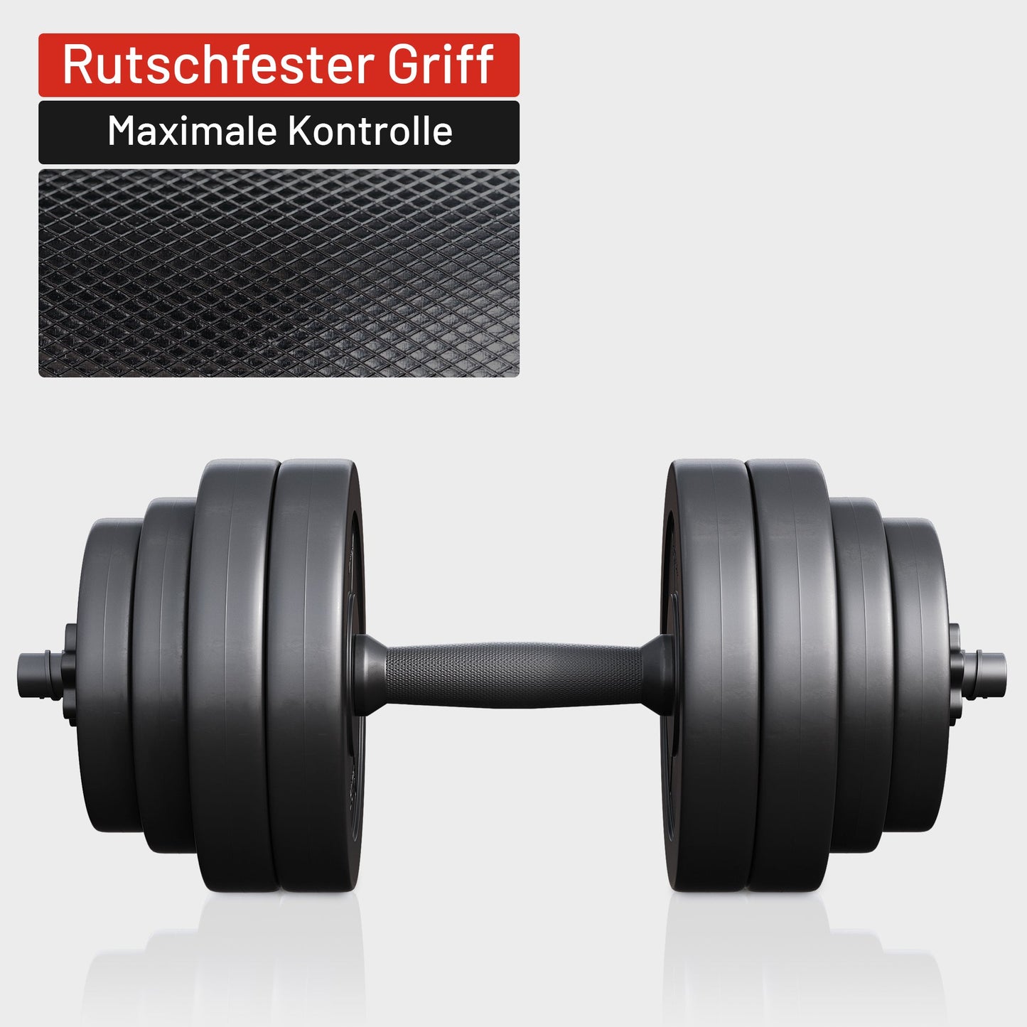 Set de gantere E-Series din plastic 30 kg 25 mm