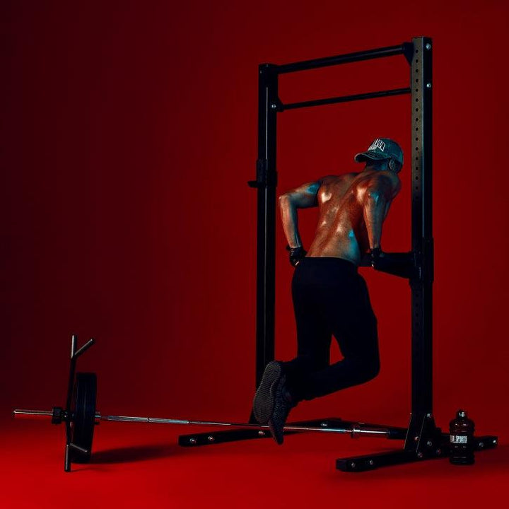 Suport multifuncțional pentru tractiuni în negru - Gorilla Sports Ro