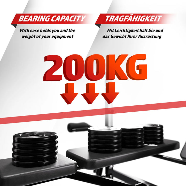 Banca multifunctionala cu scripete pentru tractiuni (lat pulldown) inclus, PHYSIONICS