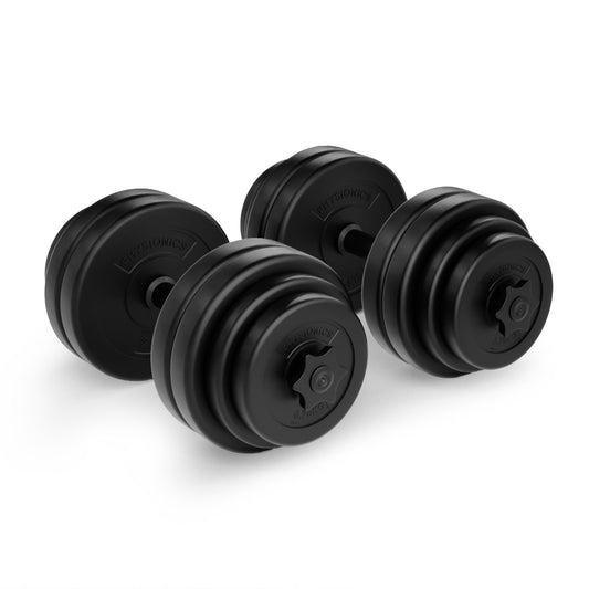 Set de gantere din plastic 30 kg