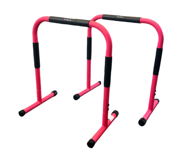 Bare pentru exerciții dips, rosu, Lukadora