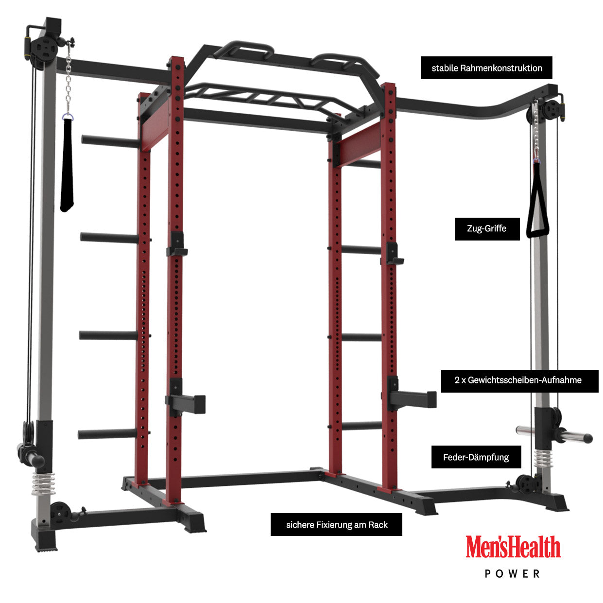 Power Rack cu sistem de cabluri, Lukadora