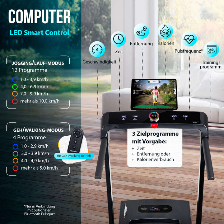 Bandă de alergare din lemn 2 în 1, Christopeit