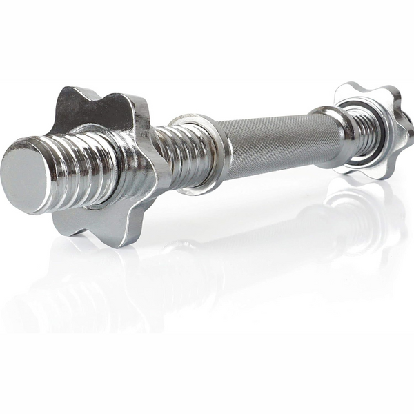 Bara greutati scurta, cu filet, lungime 35, 5 cm, argintiu ScSports