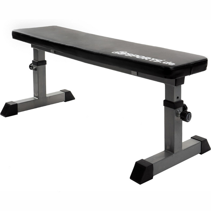 Banca de antrenament, greutate maxima 180 kg, 24 x 110 x 47 cm, negru ScSports