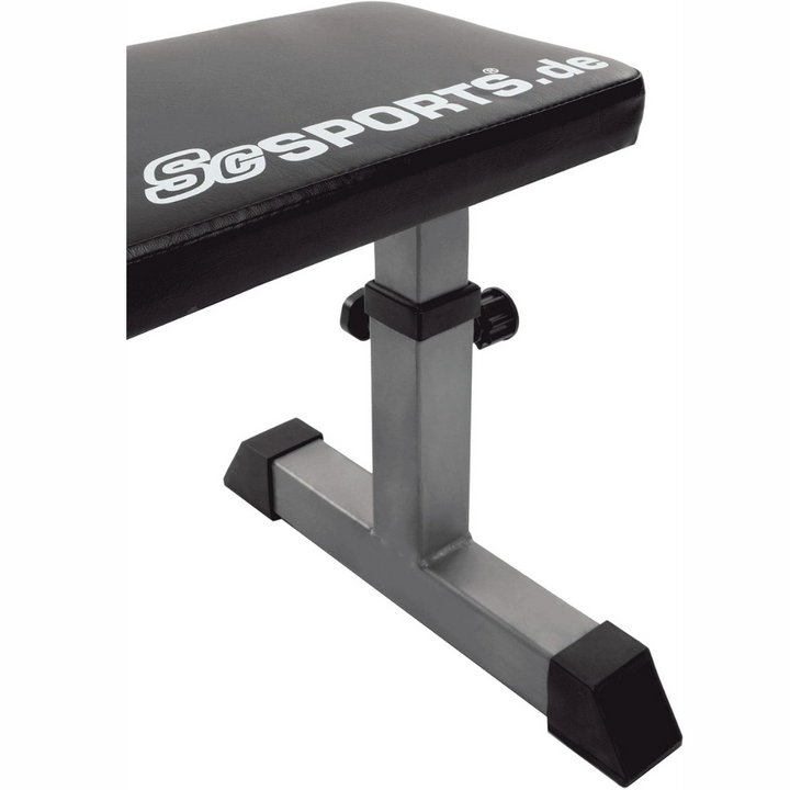 Banca de antrenament, greutate maxima 180 kg, 24 x 110 x 47 cm, negru ScSports