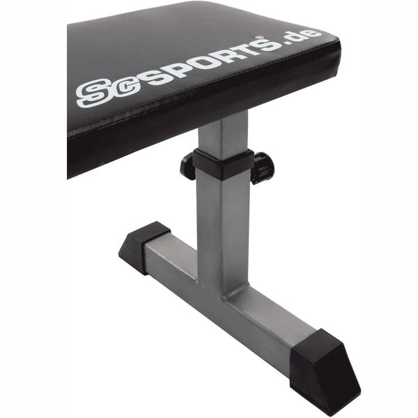 Banca de antrenament, greutate maxima 180 kg, 24 x 110 x 47 cm, negru ScSports