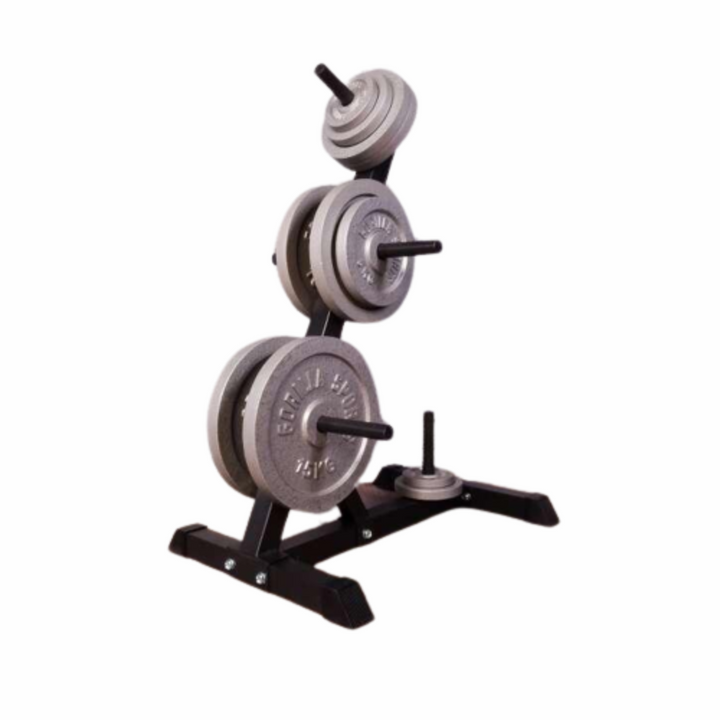 Stand greutati + set 12 discuri fonta, 77.5 kg Gorilla Sports