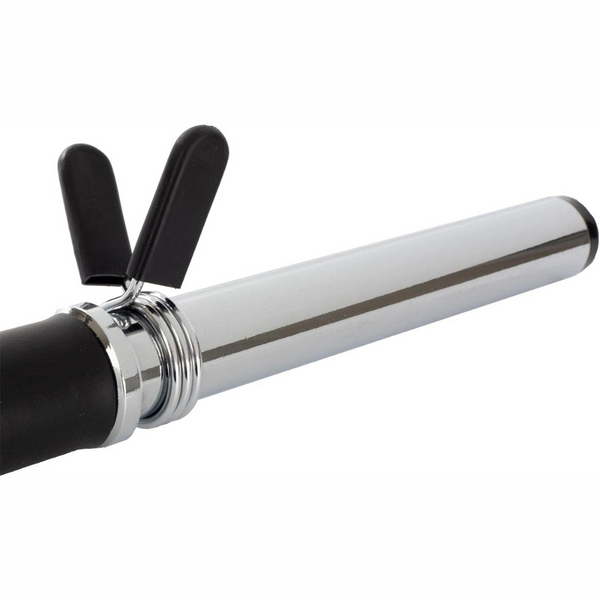 Bara de haltere de 140 cm, 30 mm, otel, crom, blocare arc ScSports