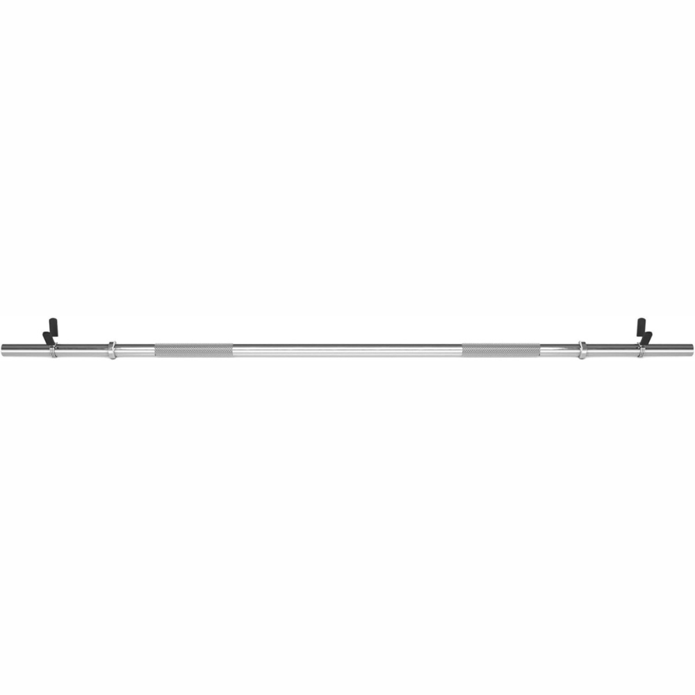 Bara de haltere de 120-180 cm, 30mm, pana la 120 kg, otel, crom, blocare cu arc ScSports