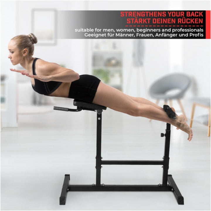 Bancă hiperextensii reglabila Physionics - Gorilla Sports Ro