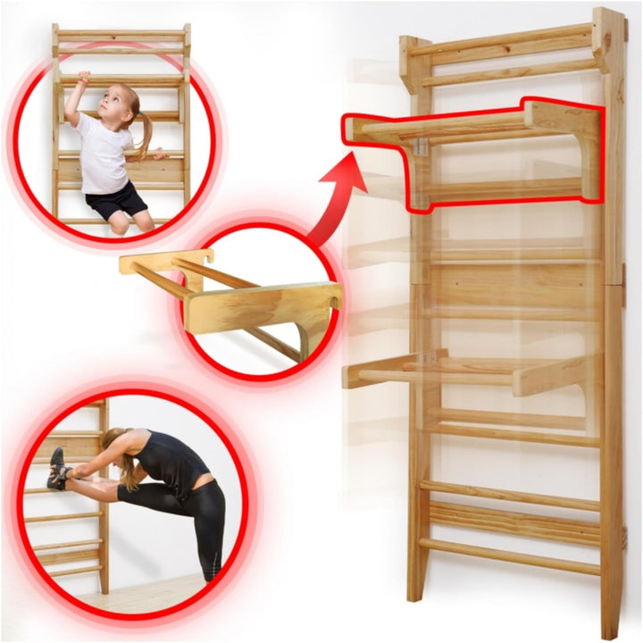 Bară de tracțiune detașabilă Physionics pentru spalier - Gorilla Sports Ro