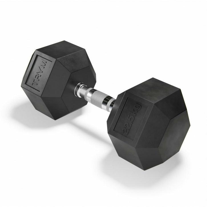 Gantere hexagonale din cauciuc, 9-35 kg