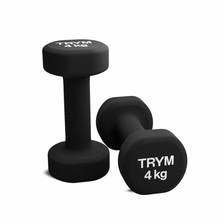 Set de gantere din neopren 2 x 4 kg