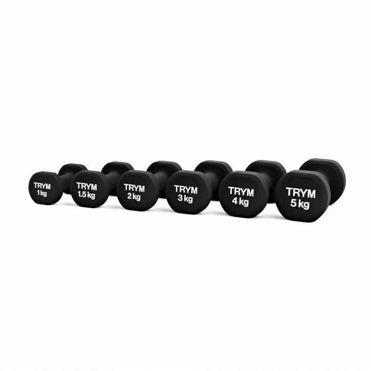 Set de gantere din neopren 2 x 4 kg