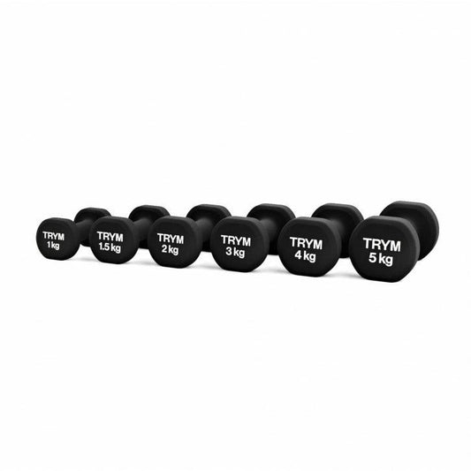 Set de gantere din neopren 2 x 4 kg