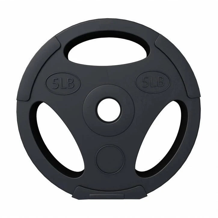 Discuri din plastic umplute cu ciment, cu grip, 5-10 lb ( 2,3/4,54 kg ), 25 mm diametru interior – US EDITION