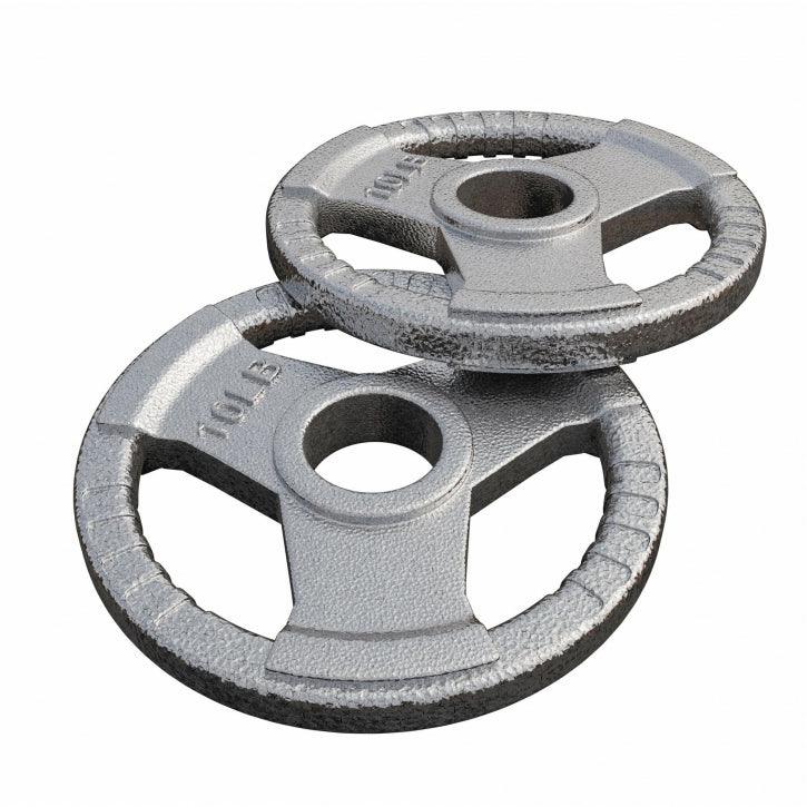 Discuri olimpice de halteră din fontă, cu grip 10-35 lbs, 50 mm, US EDITION