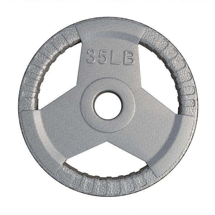 Discuri olimpice de halteră din fontă, cu grip 10-35 lbs, 50 mm, US EDITION