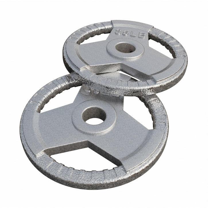 Discuri olimpice de halteră din fontă, cu grip 10-35 lbs, 50 mm, US EDITION