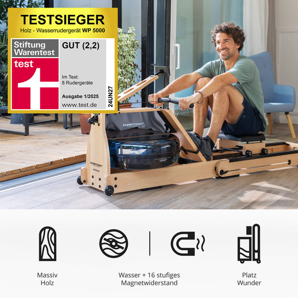 Aparat de vaslit cu apa din lemn masiv de fag, Christopeit