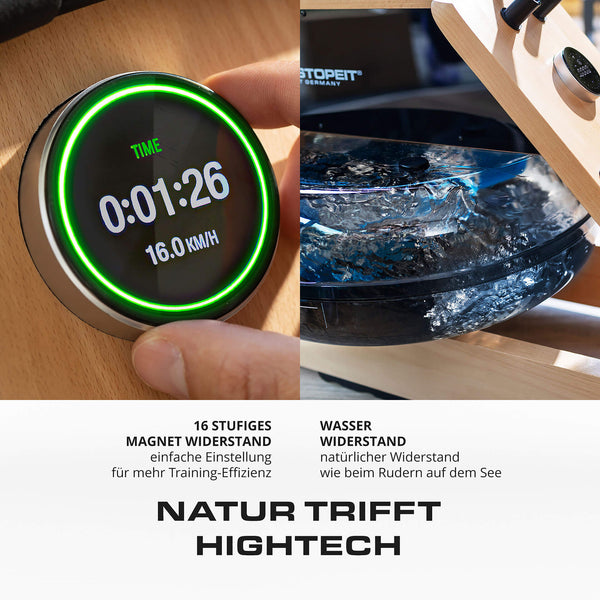 Aparat de vaslit cu apa din lemn masiv de fag, Christopeit