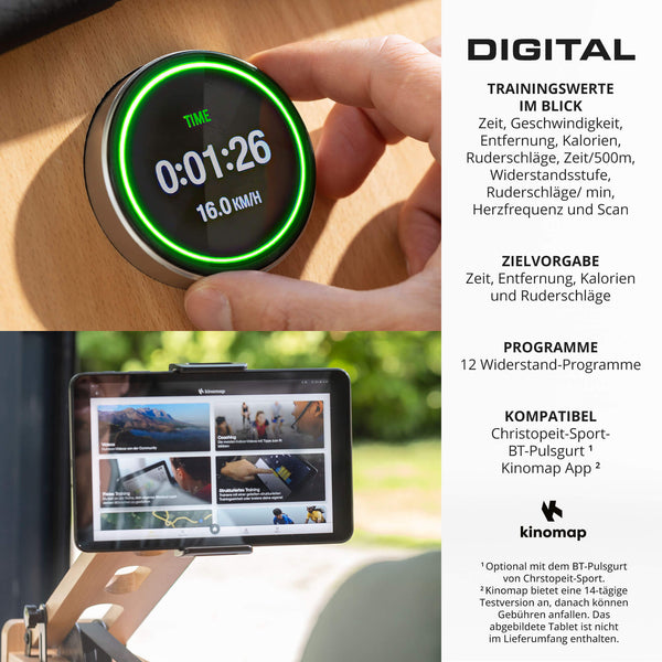 Aparat de vaslit cu apa din lemn masiv de fag, Christopeit