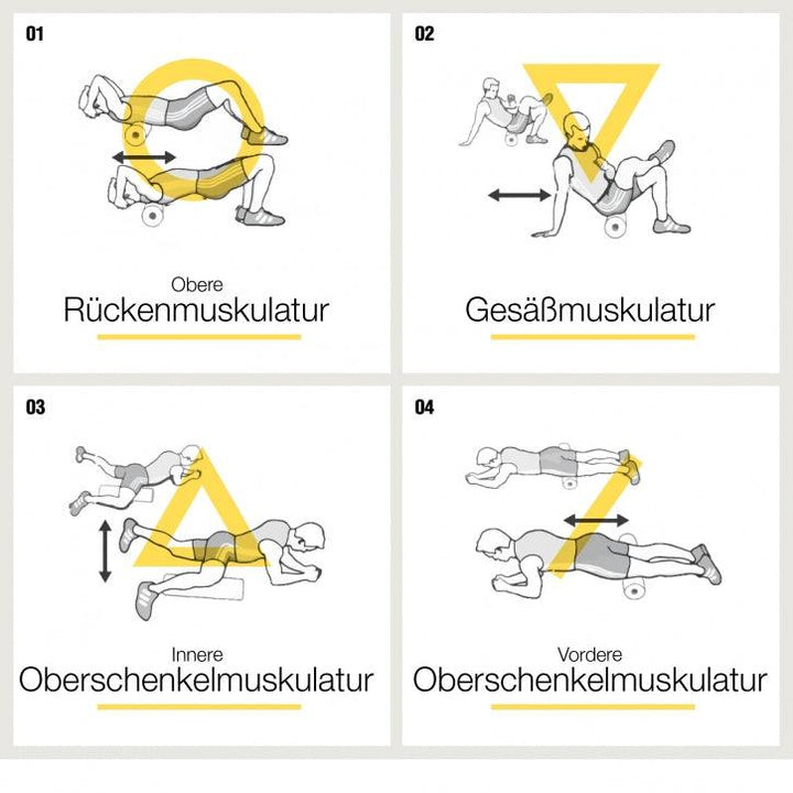 Rolă profesională de masaj din spumă - Gorilla Sports Ro