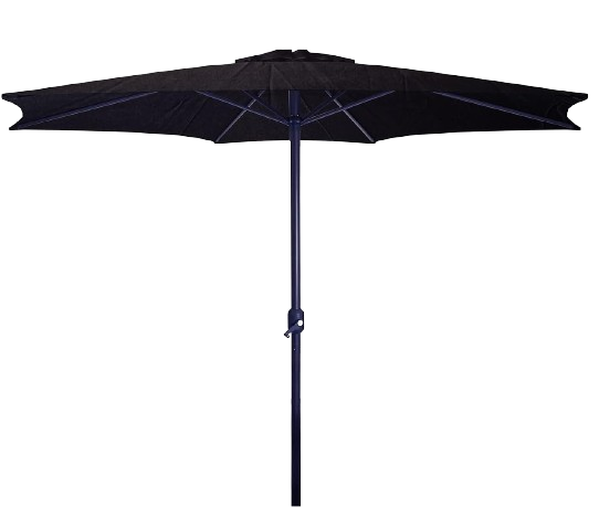 Umbrela cu manivela, 300 cm, inaltime reglabila, negru