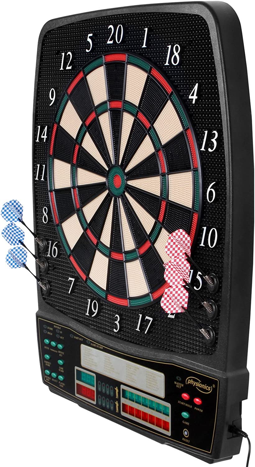 Set darts electronic LCD, pentru 1-16 jucatori, 12 sageti, 100 de varfuri de schimb