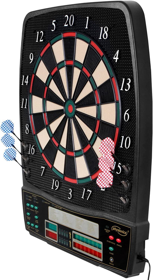 Set darts electronic LCD, pentru 1-16 jucatori, 12 sageti, 100 de varfuri de schimb