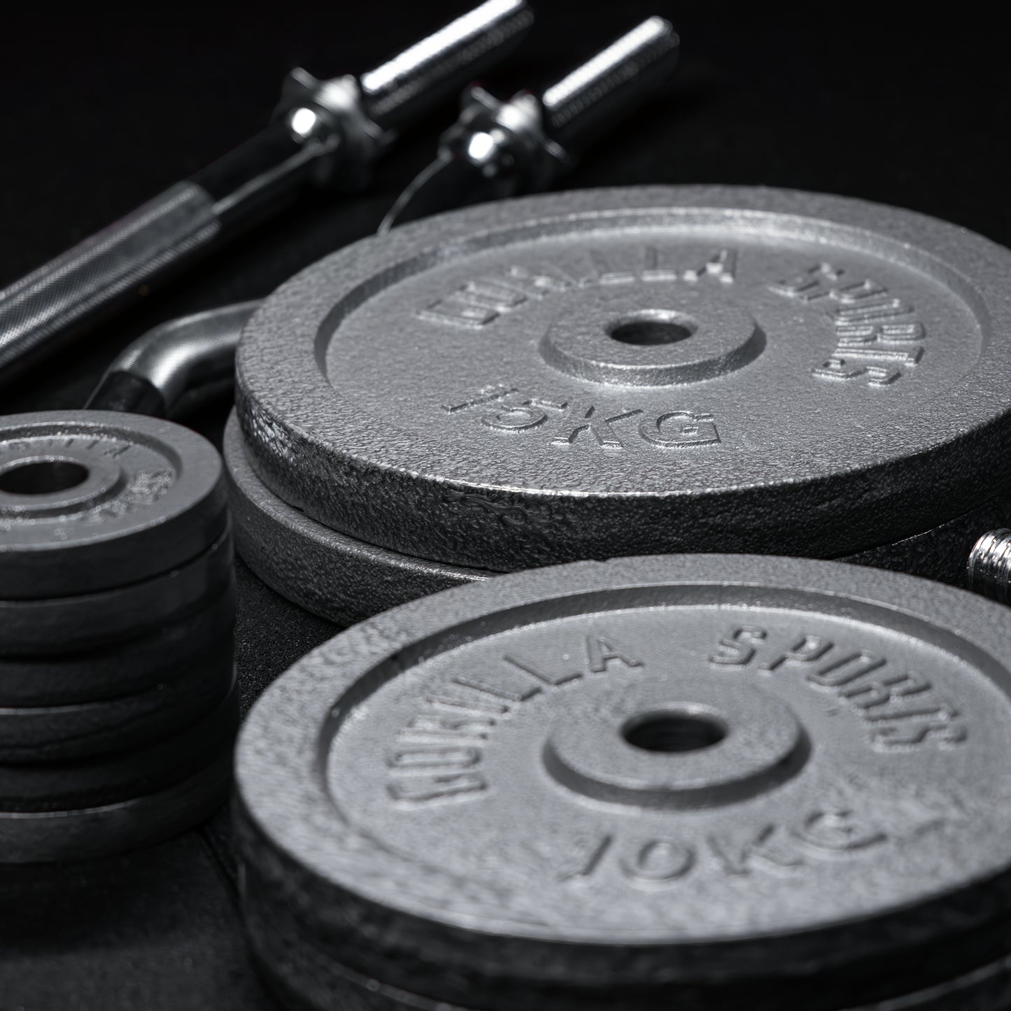 Set de haltere din fontă 100 kg cu închizători