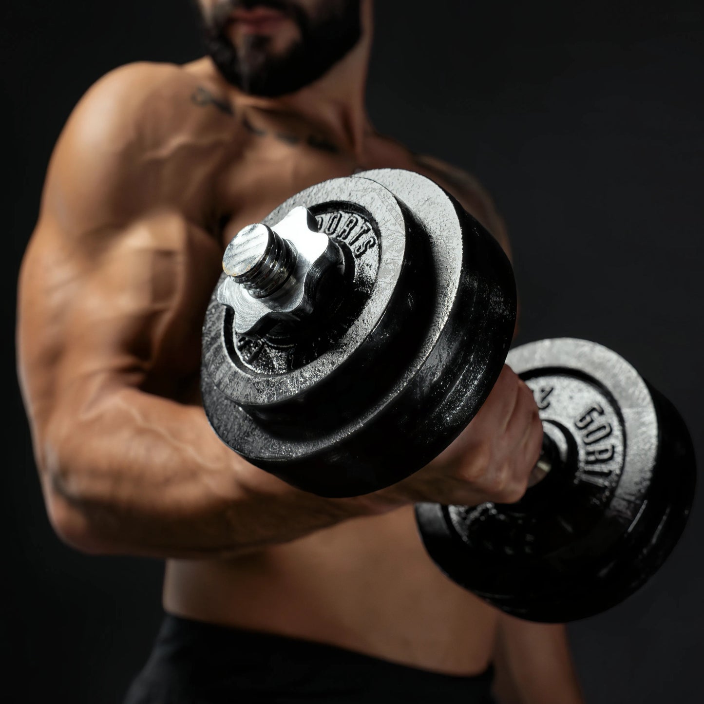 Set de gantere din fontă 30 kg