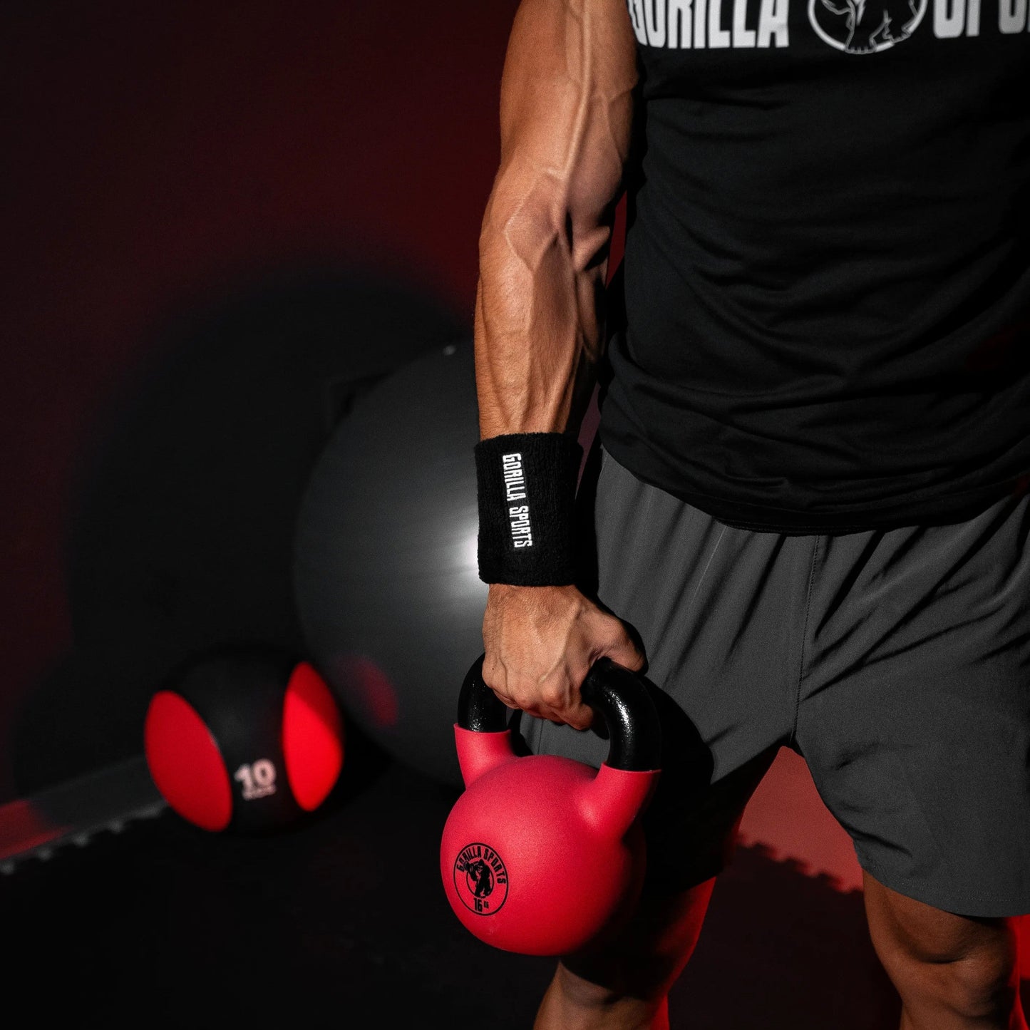Kettlebell din fontă cu neopren roșu 2 - 32 kg