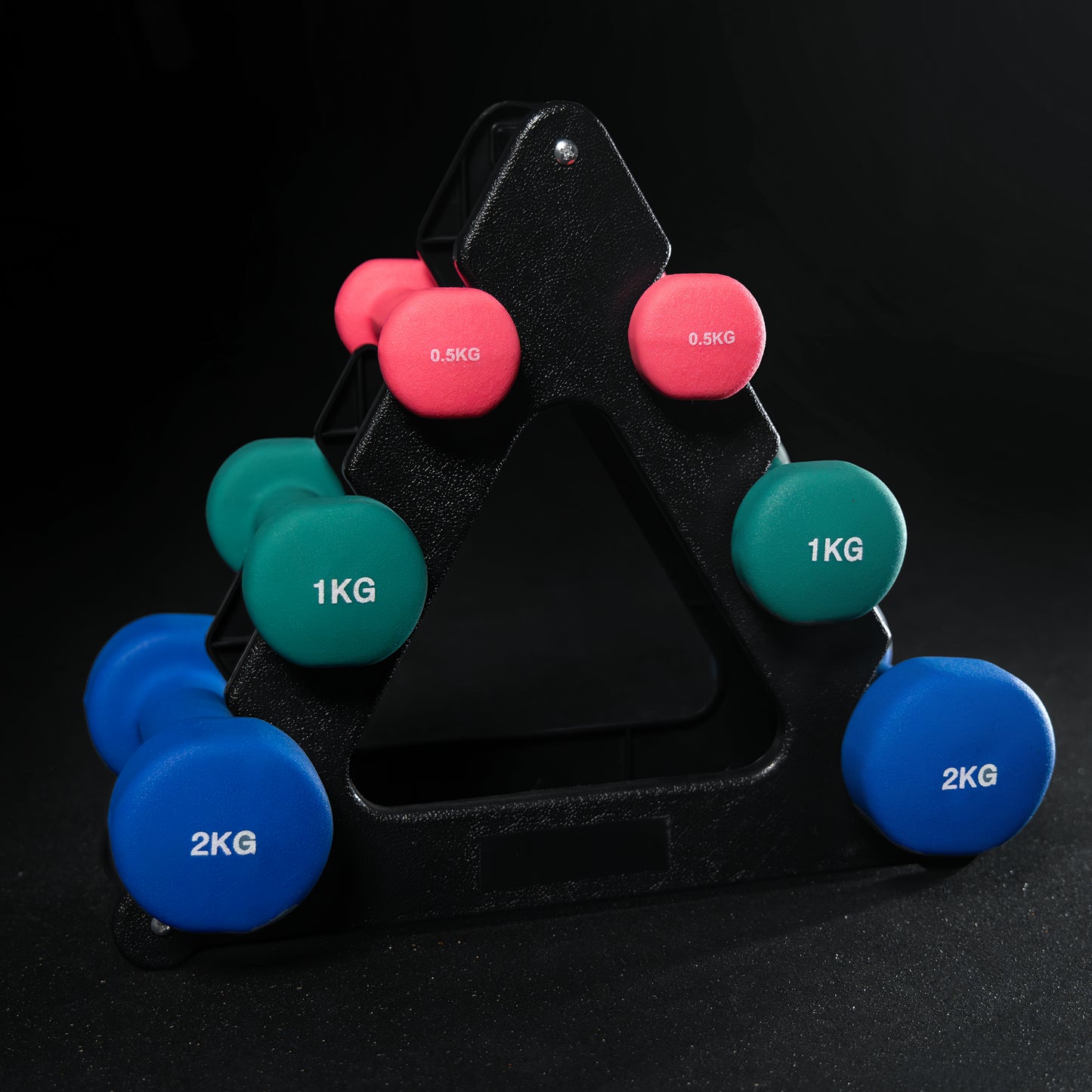 Halterele de gimnastică din neopren, rotunde, 1 - 10 kg