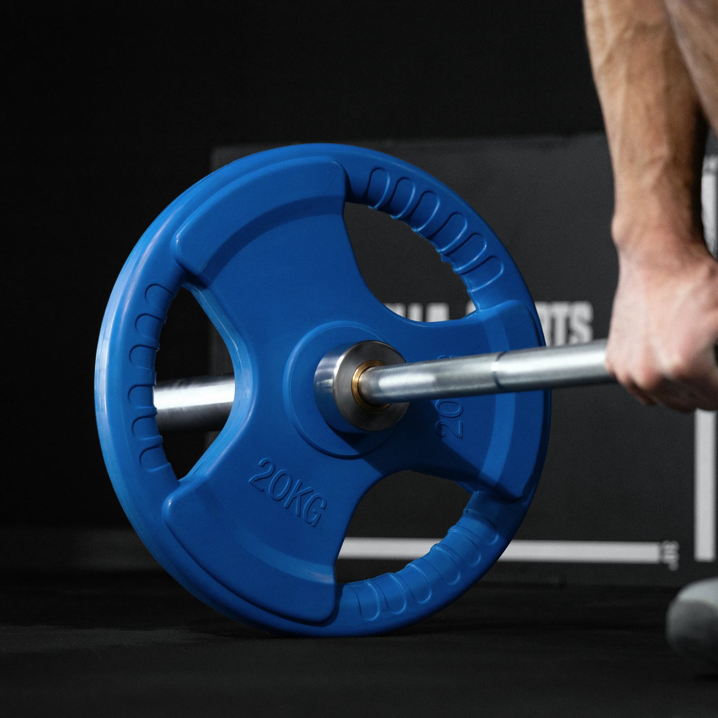 Discuri olimpice cu grip, cauciucate, 1,25 - 25 kg, 50/51 mm