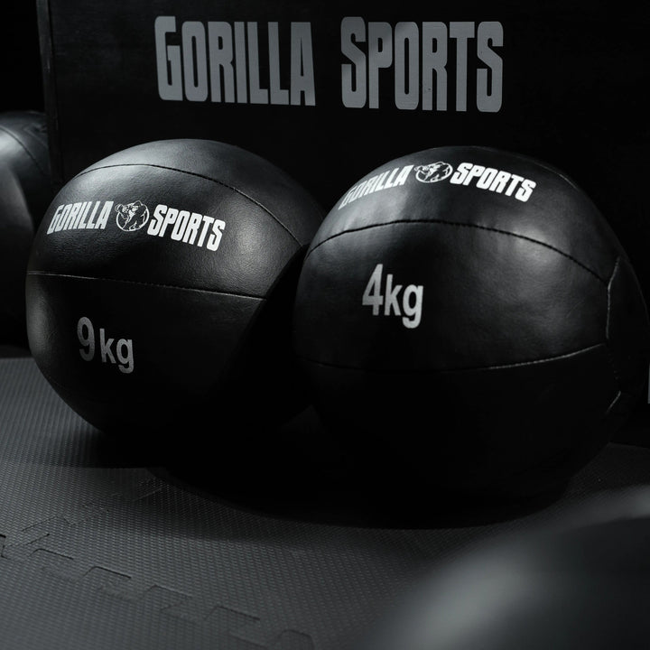 Minge medicală Wall Ball din piele sintetică 1 - 10 kg