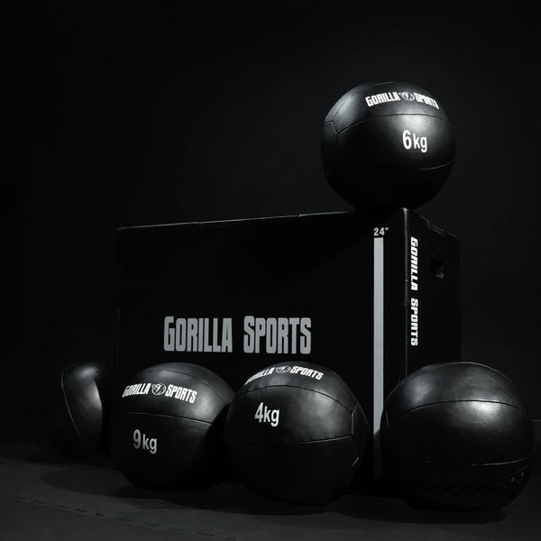 Minge medicală Wall Ball din piele sintetică 1 - 10 kg