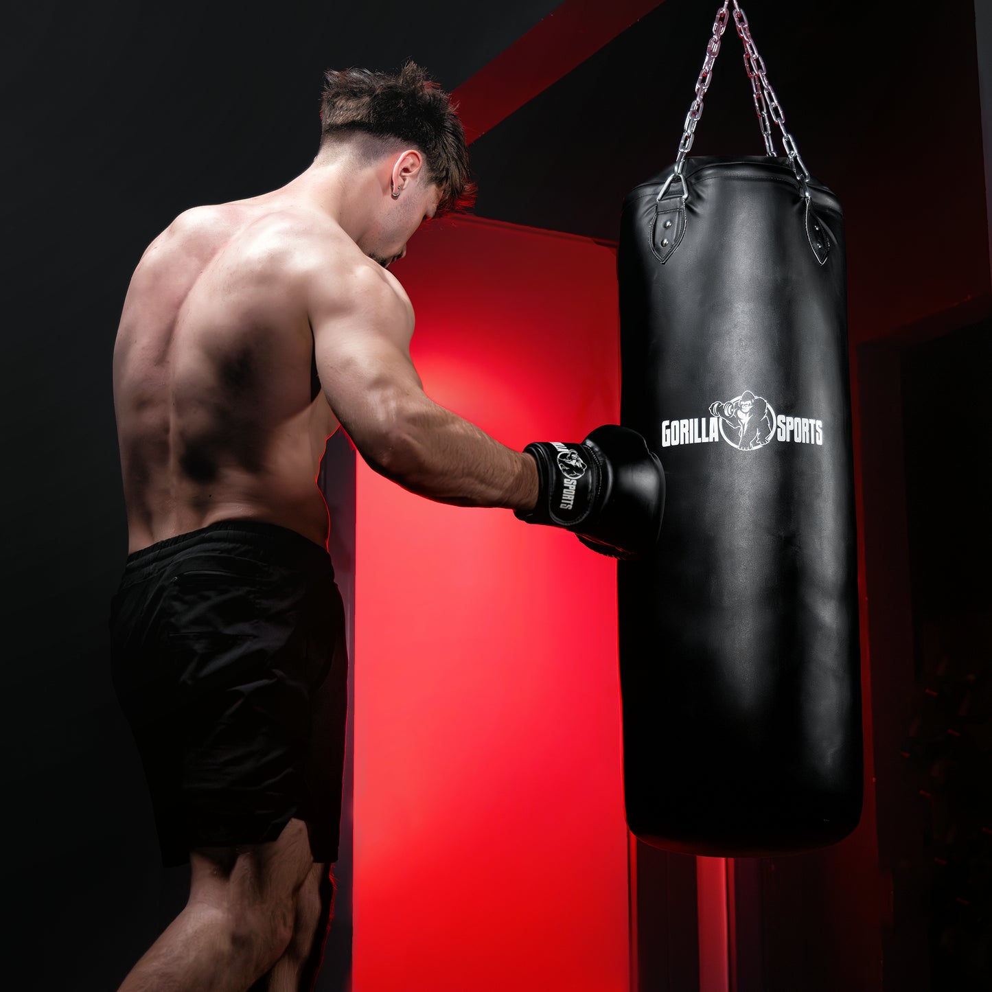 Sac de box din piele sintetică, umplut, 90 și 120 cm