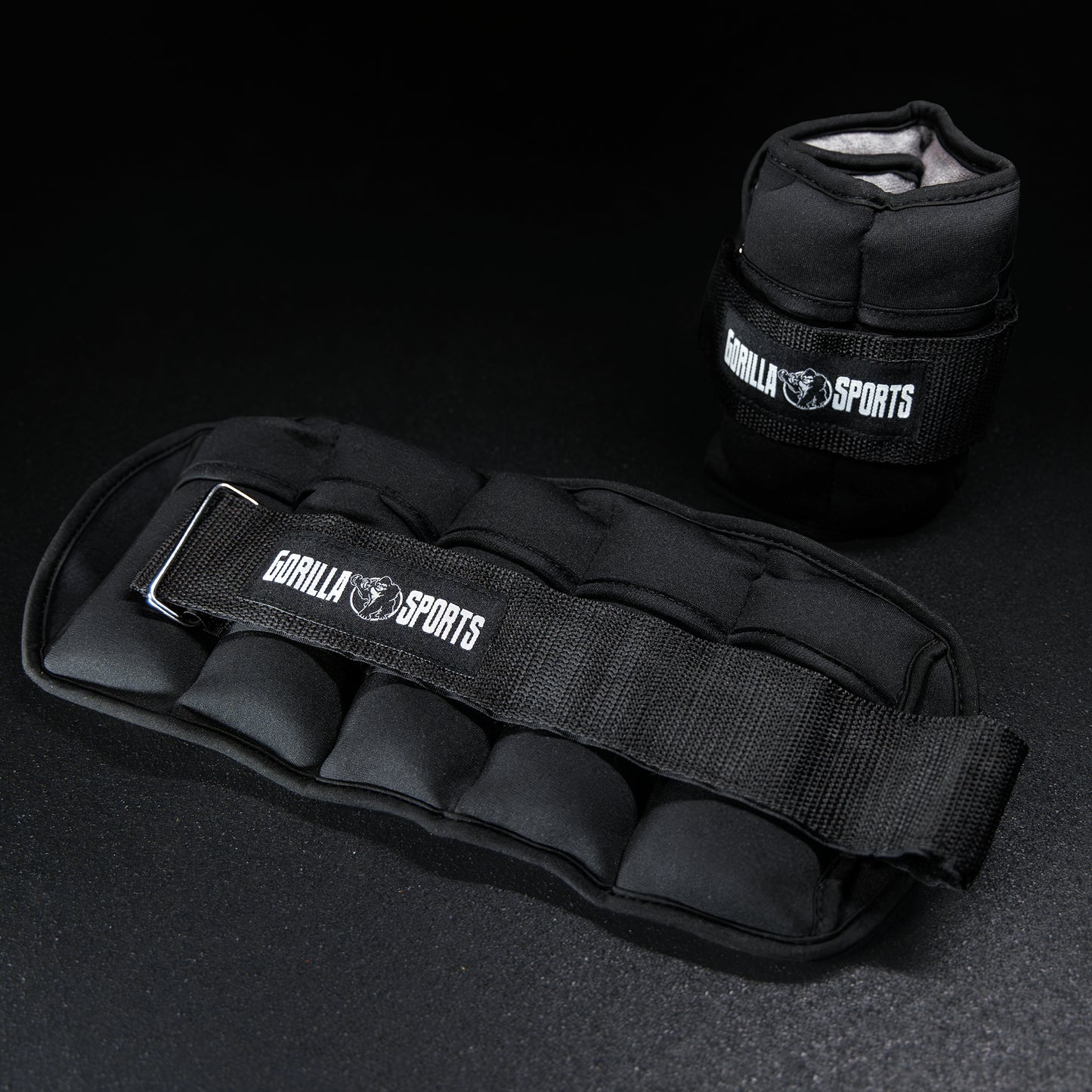 Greutati pentru incheietura mana/glezna reglabile 0, 45 - 2, 25 kg, gri, Gorilla Sports