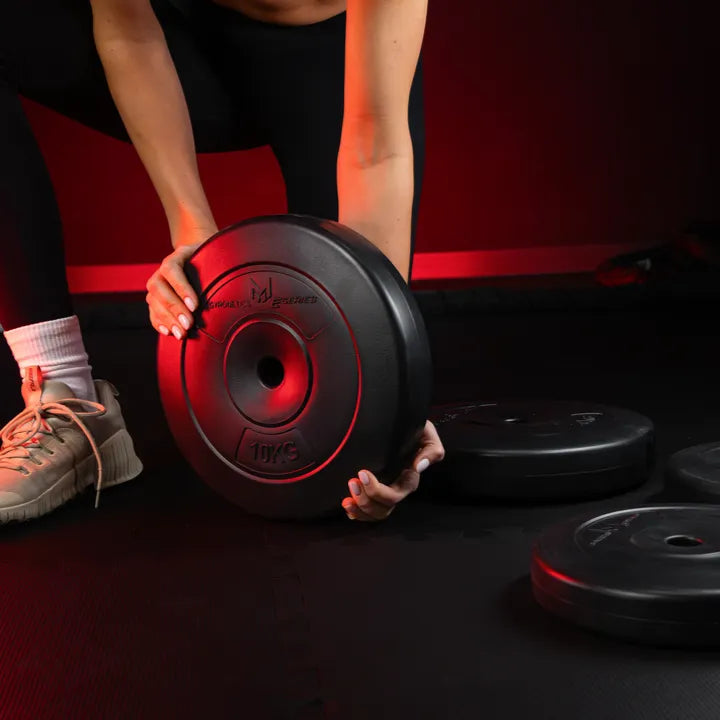 Set de discuri pentru haltere E-Series din plastic 30 kg