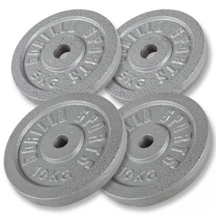 Bancă de curl reglabilă, incluzând set de curl din fontă de 38 kg