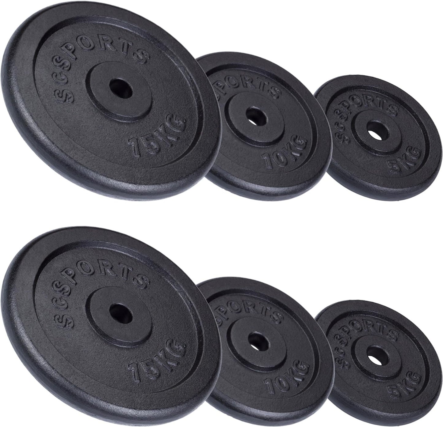 Set de discuri de greutate, 27 - 60 KG, 30/31 mm, fonta ScSports
