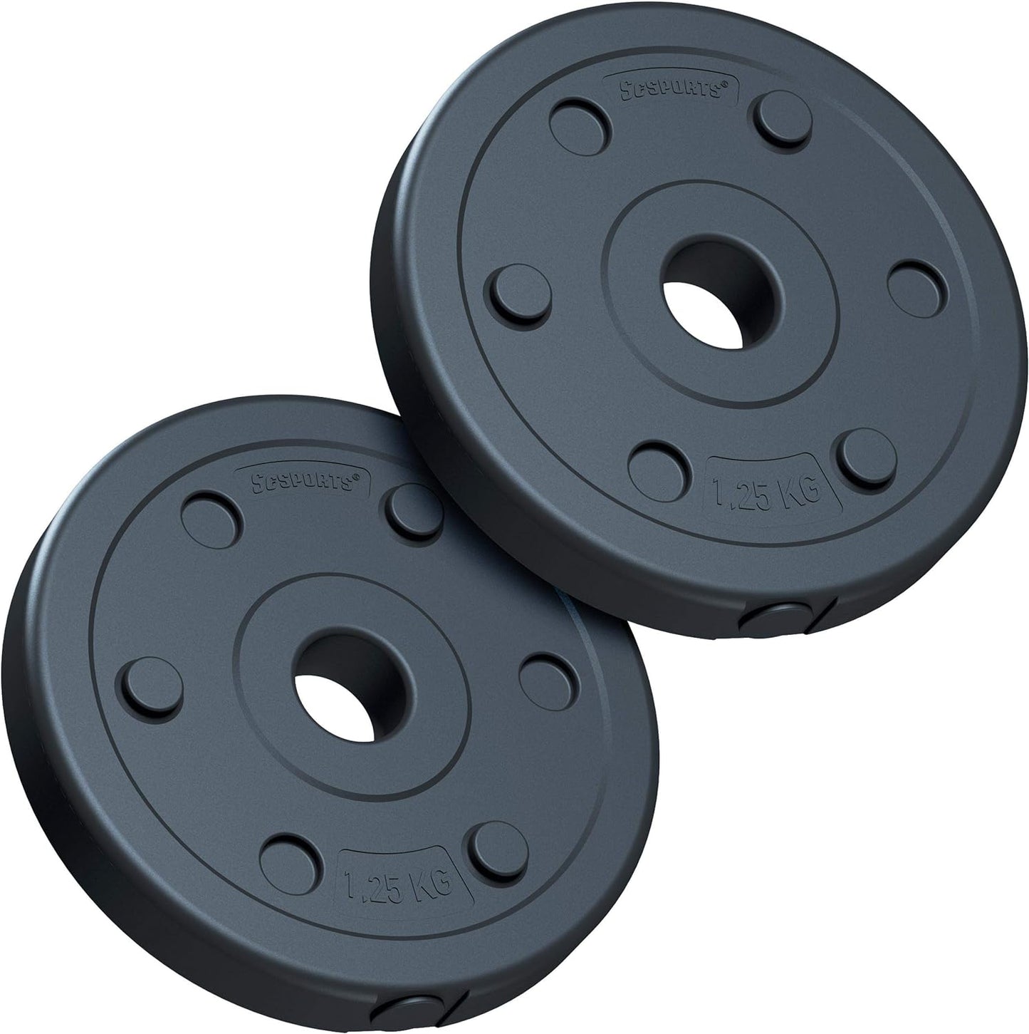Set de placi de greutati, 2,5 - 5 KG, 30/31mm, umplute cu ciment, 2-4 plăci ScSports