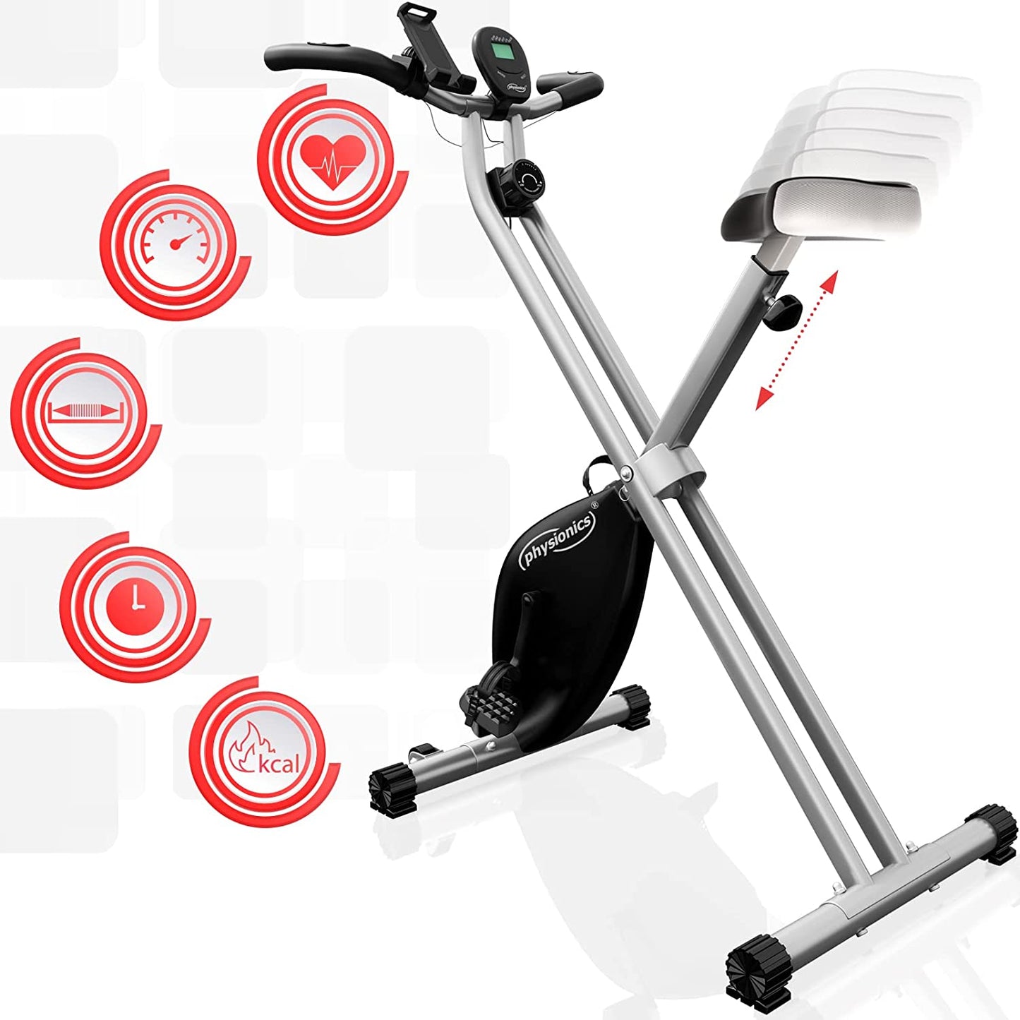 Bicicleta fitness, 42.5 x 77 x 115 cm
