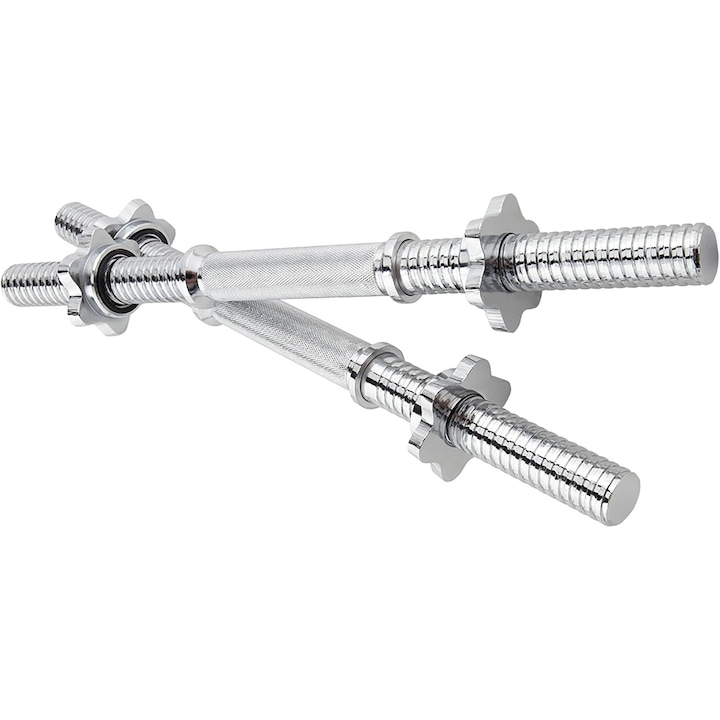 Set de 2 bare de haltere, din otel, stea de blocare, 30/31 mm ScSports