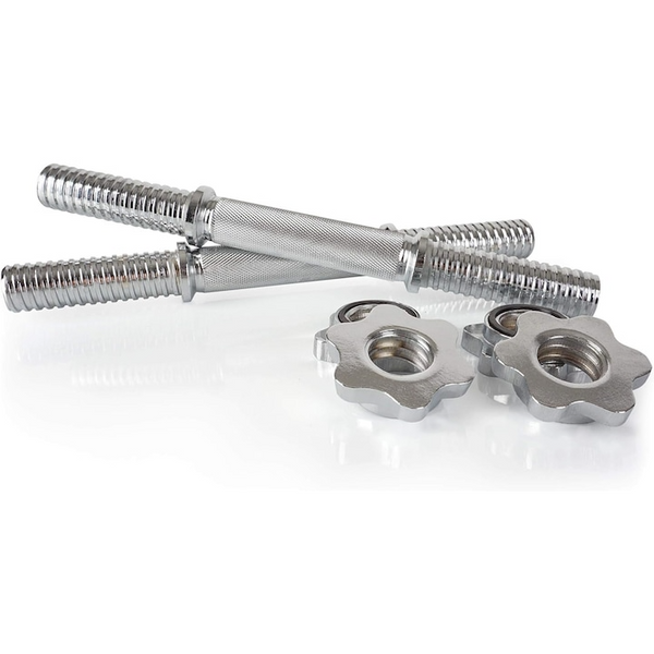 Set de 2 bare de haltere, din otel, cu stele de blocare, 30/31 mm ScSports