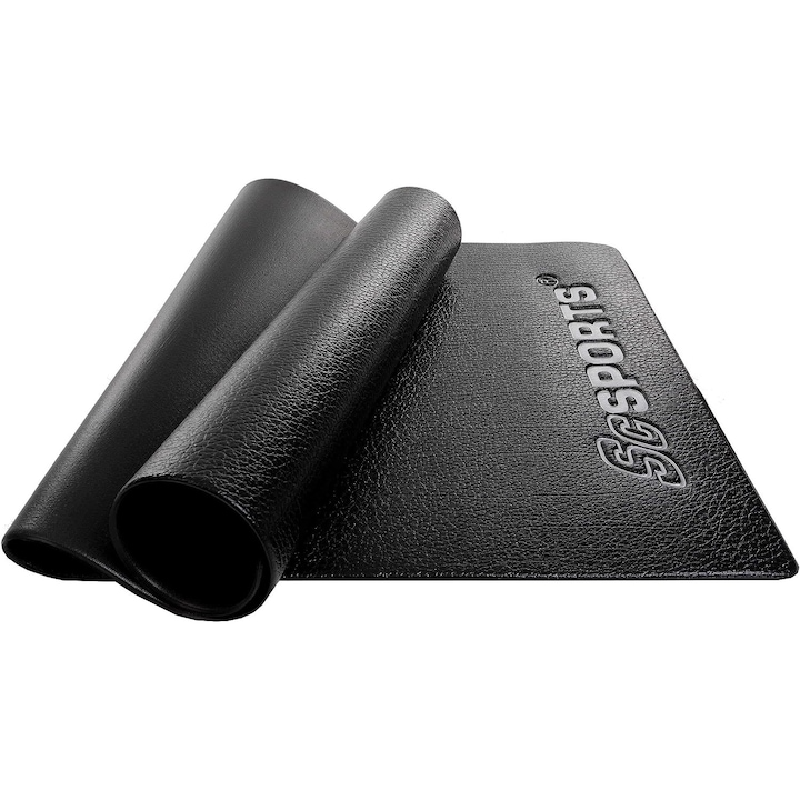 Saltea pentru yoga, fitness, aerobic, suprafata antiderapanta, 120 X 60 Cm negru ScSports
